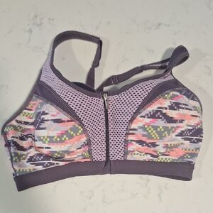 Stylish Purple Patterned Sports Bra VSX Sport 34c